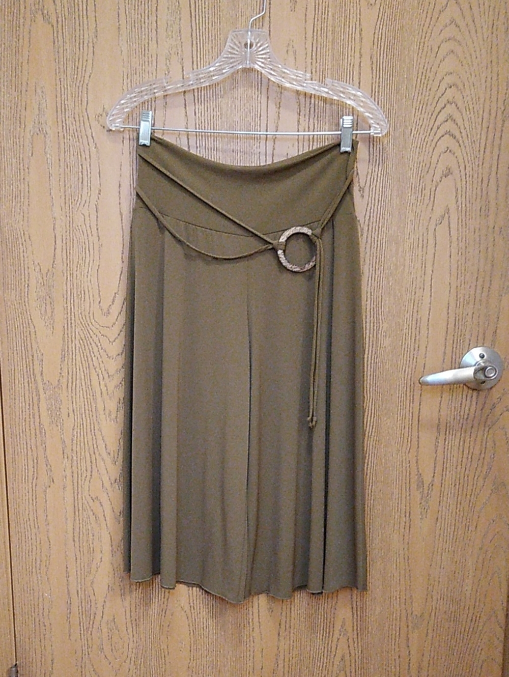AB Studio Y2K Gaucho Pants Brown Cropped Wide Leg